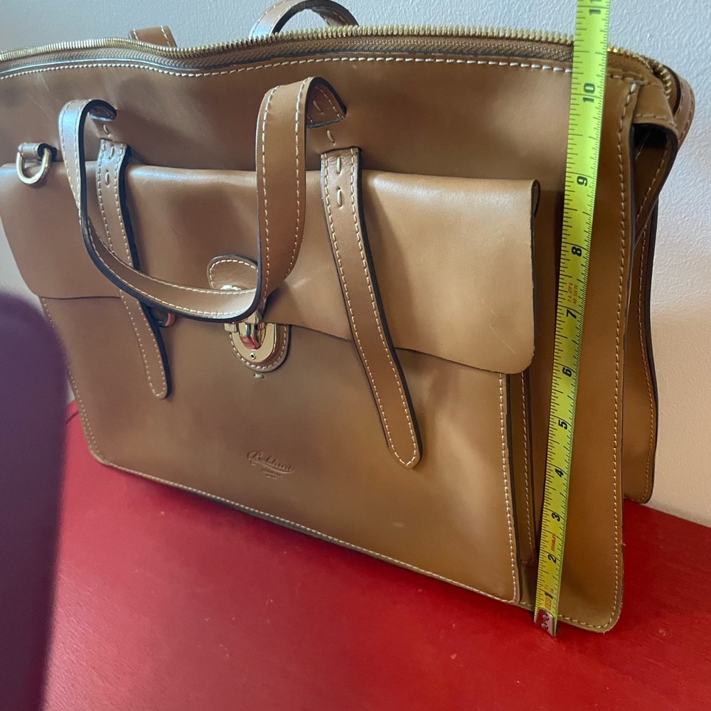 Boldrini Selleria Brown Leather Satchel Classic Elegance - Picture 9 of 10